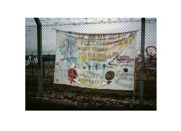 Cardiff banner p30 - Greenham Common