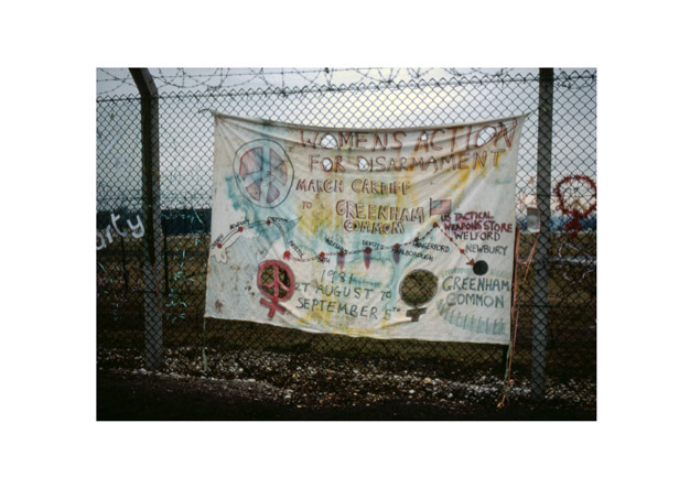 Cardiff banner Greenham Common